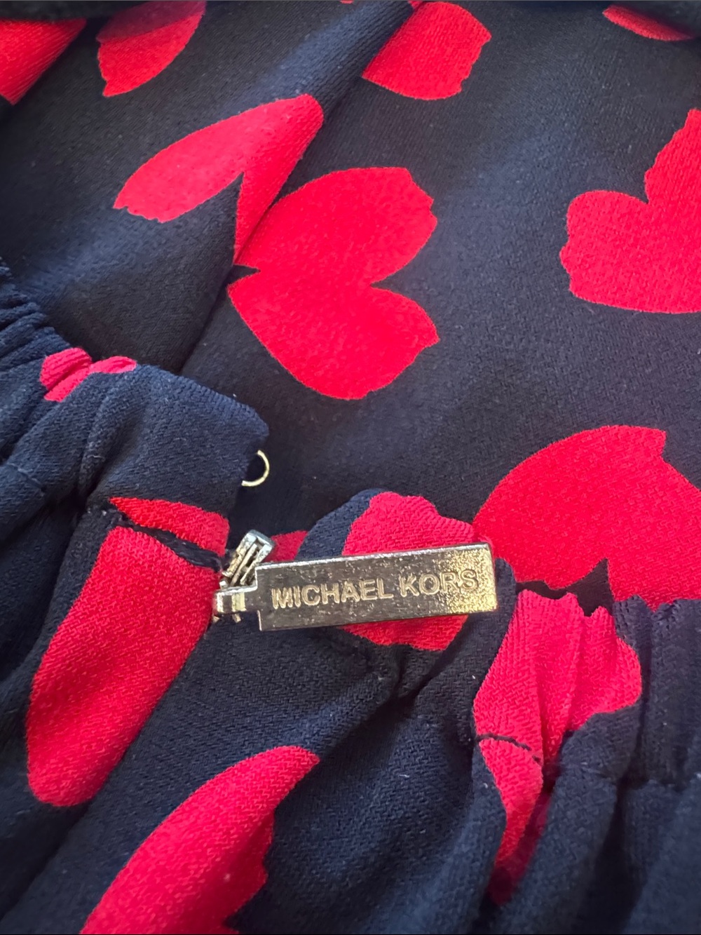 Michael Kors Black Halter Tunic with Red Heart Print - Picture 5 of 7